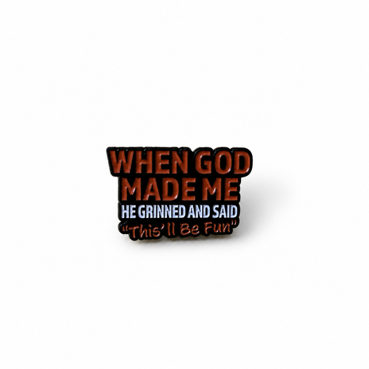 When God Made Me Bag Charm