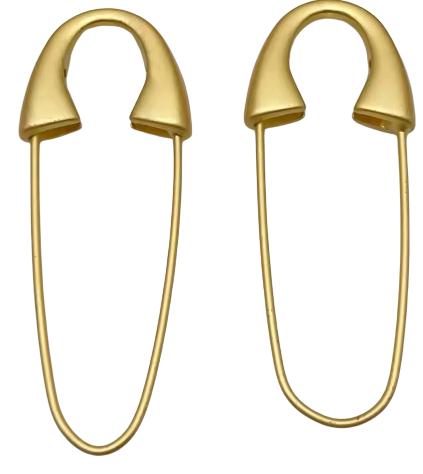Golden Metal Bag Pins